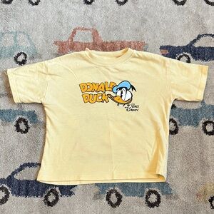 Zara Disney Donald Duck Light Yellow Toddler Tee 2T